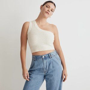 Madewell Textured Knit One Shoulder Sweater Tank NWT